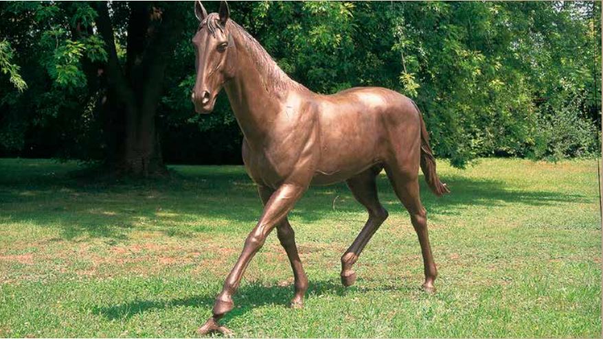 Bronzefigur Pferd